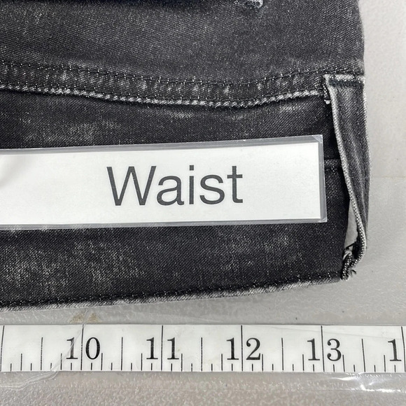 Current/Elliot Jeans Harlem Coated True Eighties Skinny Denim Black 26 or 0 - Picture 10 of 12